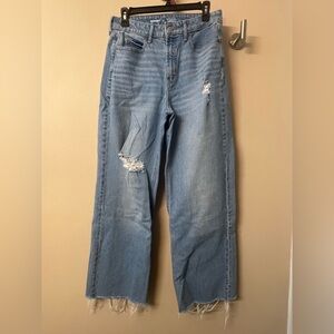 Old Navy extra high-rise sky hi wide leg jeans